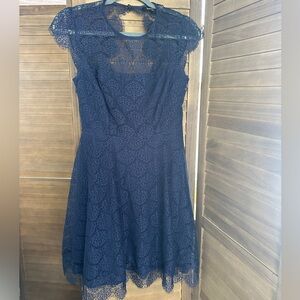 Beautiful, Navy Blue Lacy Dress